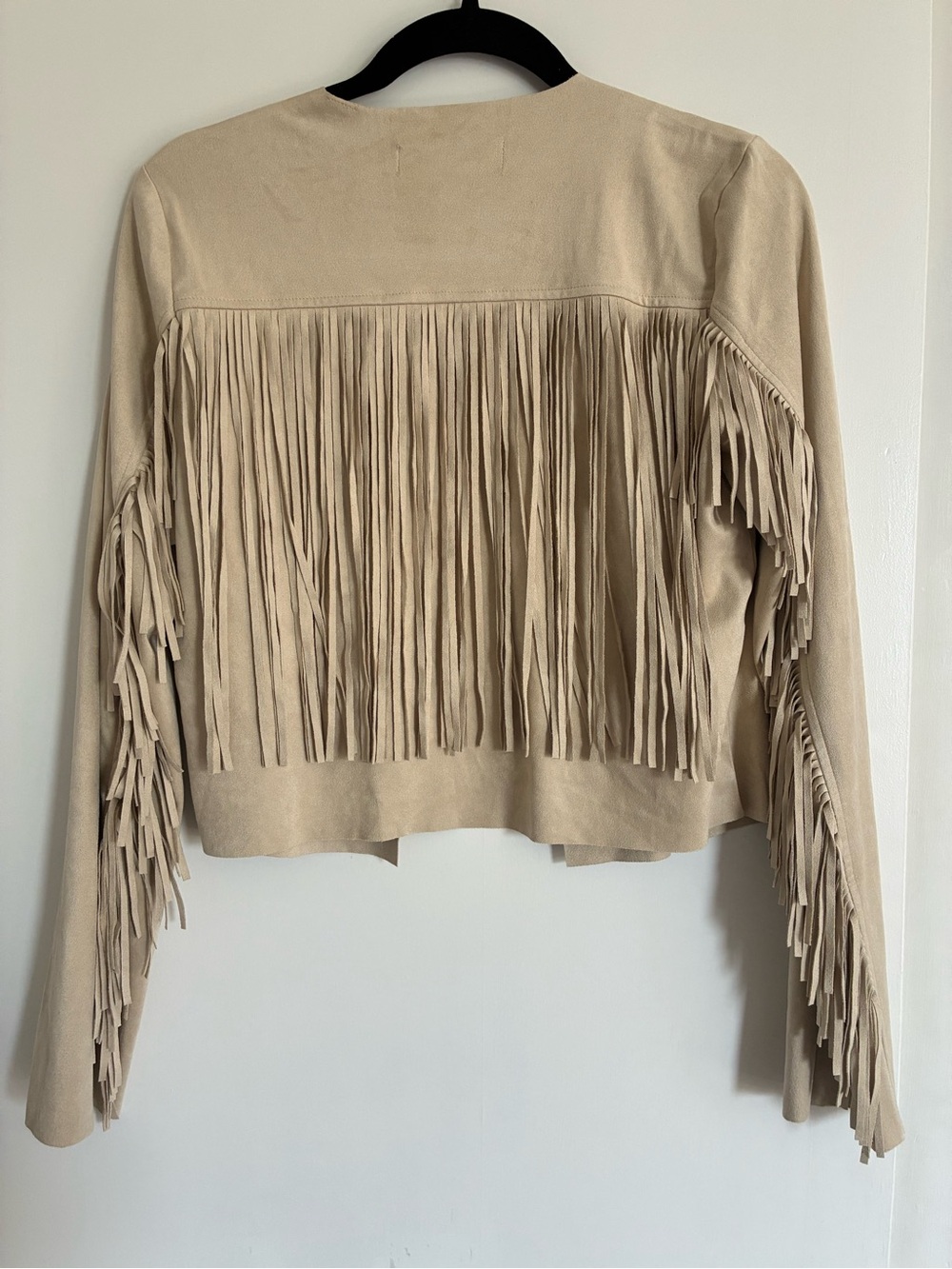 Shyanne Deleon Faux Suede Cropped Fringe Jacket - Picture 7 of 9